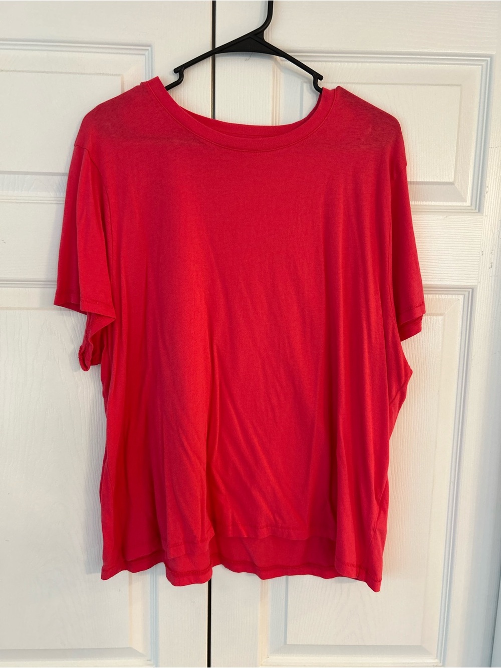 NWOT J.Crew Women’s Red Short Sleeve Vintage Jersey Tunic Blouse Shirt Size 2X